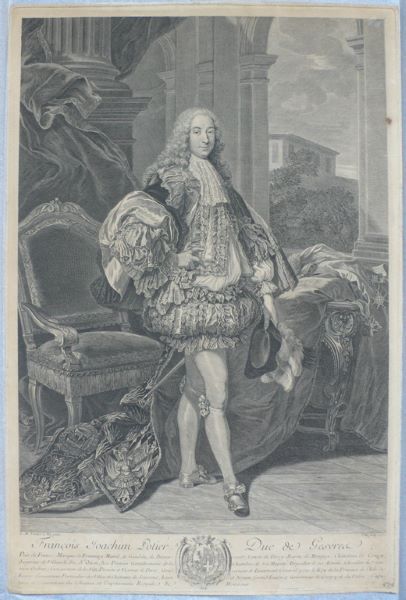 Portrait de François-Joachim Potier, duc de Gesvres, Gille Edme Petit, 1735