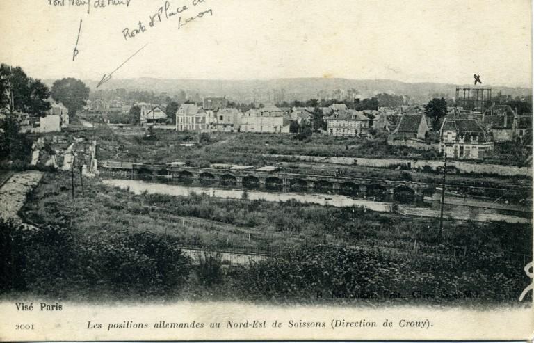 Soissons - Les positions allemandes au Nord-Est de Soissons (direction de Crouy)_0