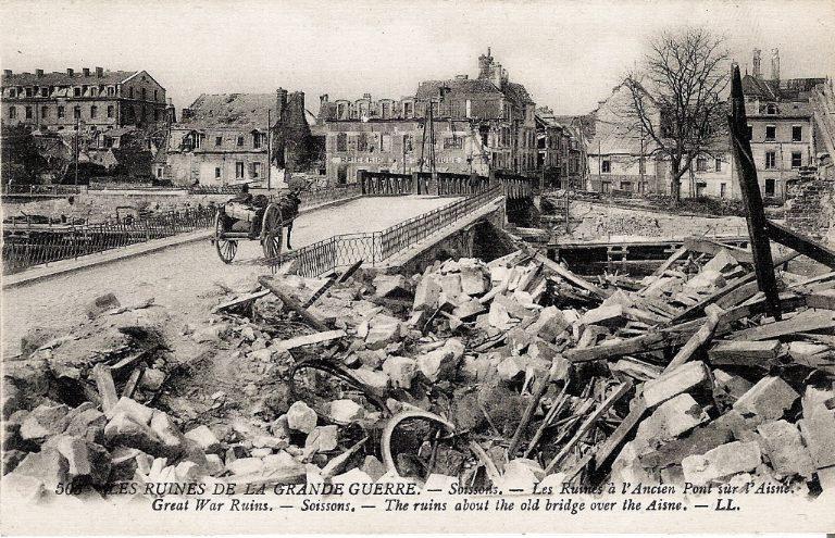 Les Ruines de la Grande Guerre - Soissons - Les Ruines à l'Ancien Pont sur l'Aisne_0