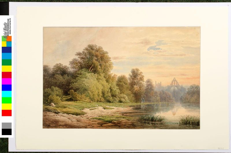 Paysage à Longpont — Léopold Baraquin