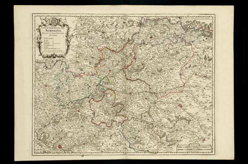 La généralité de Soissons, Alexis Hubert Jaillot, 1723