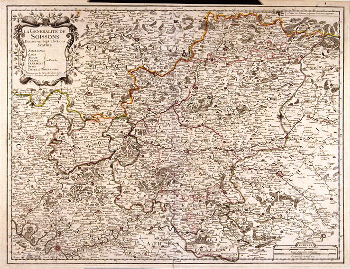La généralité de Soissons., Alexis Hubert Jaillot, 1723