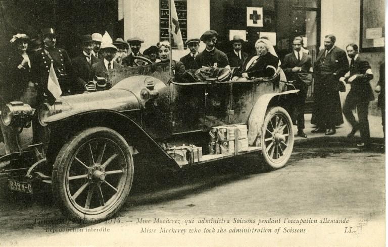 1914 - Mme Macherez qui administra Soissons pendant l'occupation allemande_0