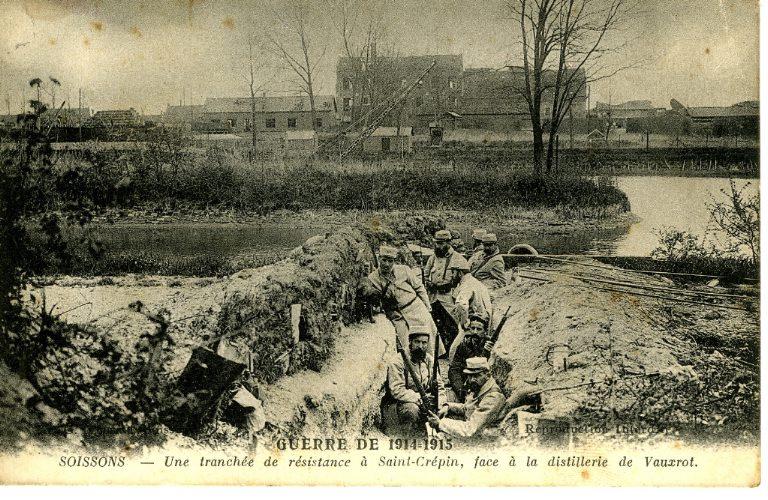 Guerre de 1914-1915 - Soissons - Une tranchée de résistance à Saint-Crépin, face à la distillerie de Vauxrot_0