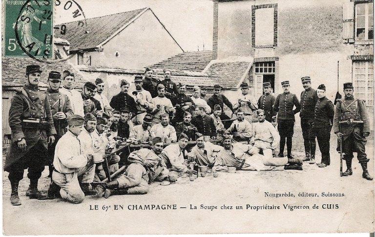 Soissons - Le 67e en Champagne - La Soupe chez un Propriétaire Vigneron de CUIS_0
