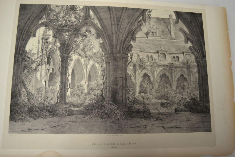 Cloître de l'abbaye Saint-Jean-des-Vignes à Soissons, Adrien Dauzats