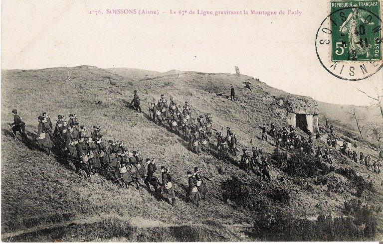 Soissons - Le 67e de Ligne gravissant la Montagne de Pasly_0