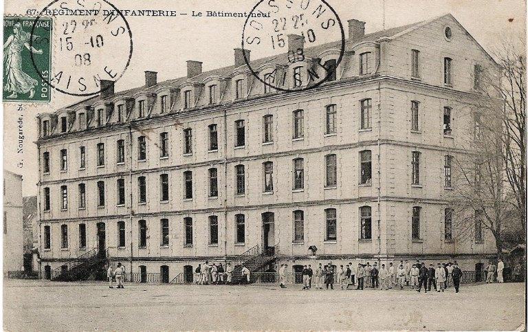 Soissons - 67e Régiment d'Infanterie - Le Bâtiment neuf_0