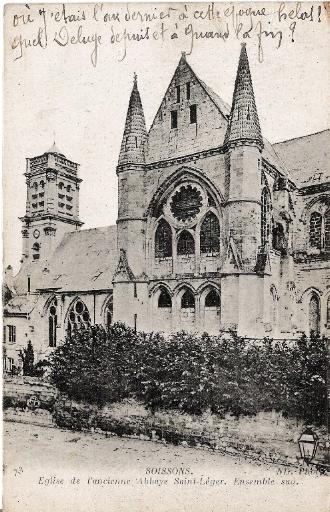 Soissons - Église de l'ancienne Abbaye Saint-Léger - Ensemble sud_0