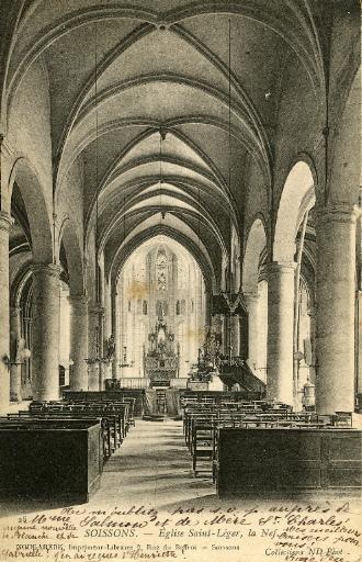 Soissons - Eglise Saint-Léger, la Nef_0