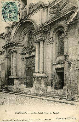 Soissons - L'église Saint-Léger, le portail_0