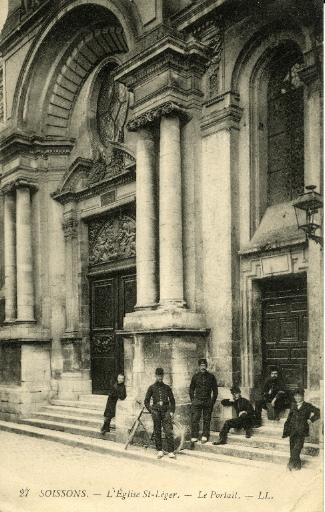 Soissons - L'église Saint-Léger, le portail_0