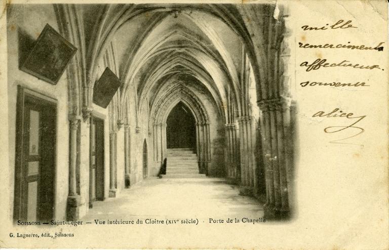 Soissons -Saint-Léger - Vue intérieure du Coître (XIVe) - Porte de la Chapelle_0