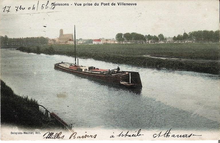 Soissons - vue prise du Pont de Villeneuve_0