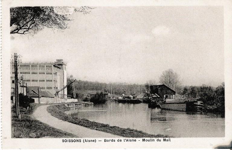 Soissons (Aisne)  - Bords de l'Aisne - Moulin du Mail_0