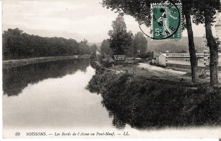 Soissons - Les bords de l'Aisne au pont Neuf_0