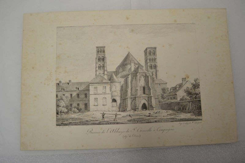 Ruines de l’abbaye Saint-Corneille à Compiègne, Bourgeois, 1819