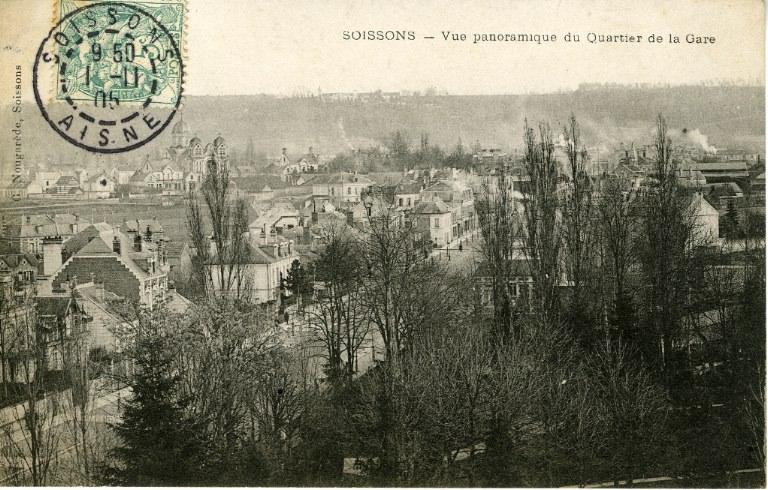 Soissons - Vue panoramique du quartier de la gare_0