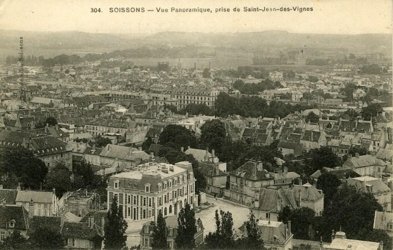 Soissons - Vue panoramique prise de Saint-Jean-des-Vignes_0