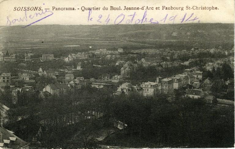 Soissons  - Panorama quartier du bl J. d'Arc et Faubourg Saint-Christophe_0