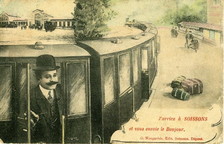 J'arrive à Soissons et vous envoie le Bonjour_0