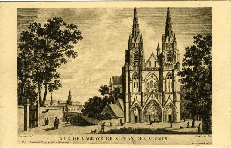 Soissons - Vue de l'Abbaye de Saint-Jean-des-Vignes_0