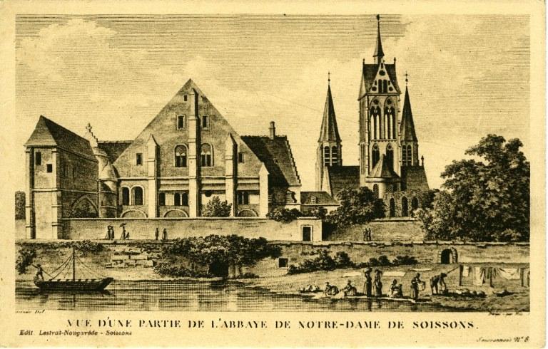 Vue d'une partie de l'Abbaye Notre-Dame de Soissons_0
