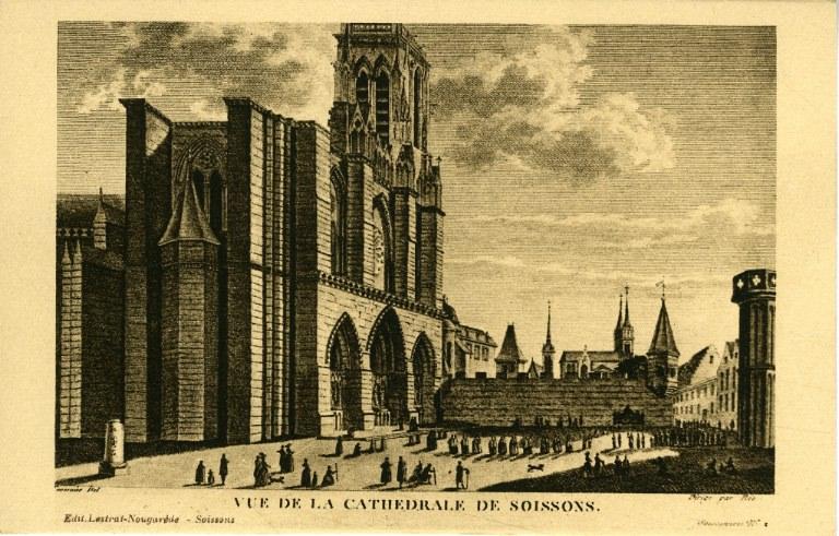 Vue de la cathédrale de Soissons_0