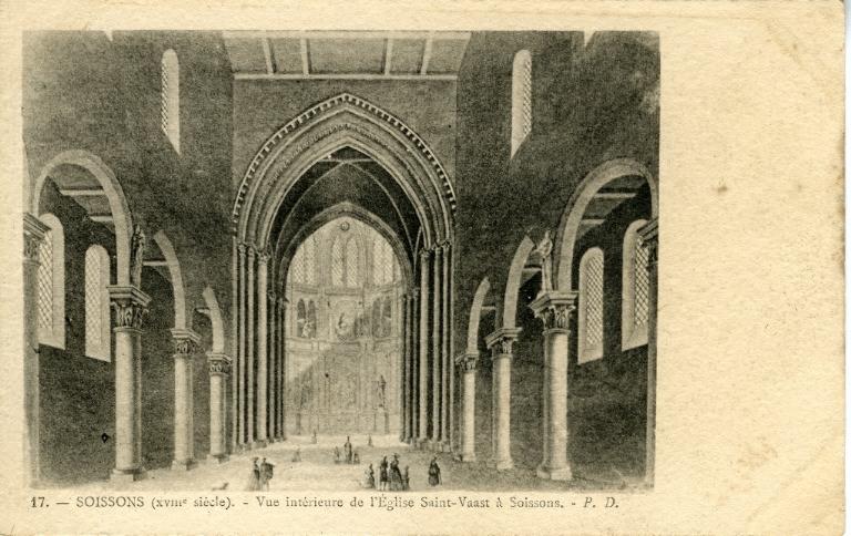 Soissons - Vue intérieure de l'église Saint-Waast à Soissons_0