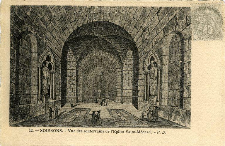 Soissons - Vue des souterrains de l'eglise Saint-Médard_0