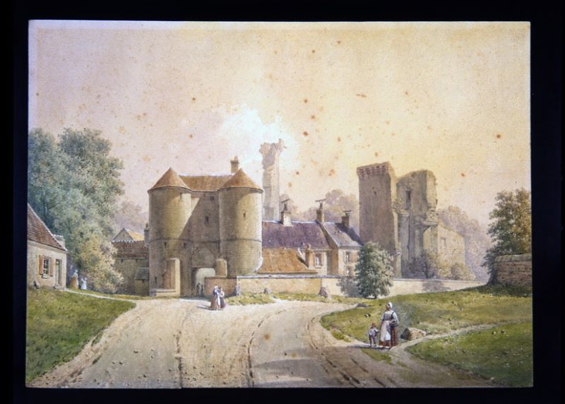 Montépilloy : tour, donjon et ruines, Léopold Baraquin, 19e siècle