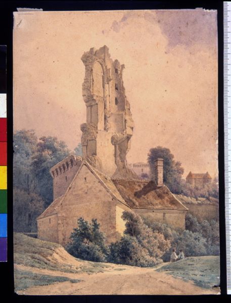 Montépilloy : ruines du château, Léopold Baraquin, 19e siècle