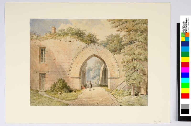 Entrée du château de Coucy — Léopold Baraquin