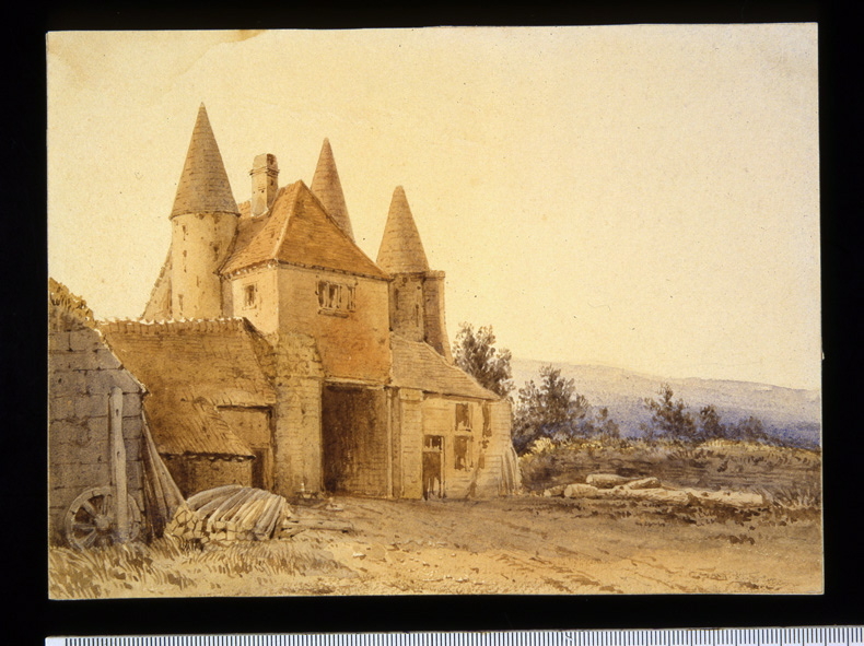 Porte d'entrée de l'abbaye de Longpont, Léopold Baraquin, 19e siècle