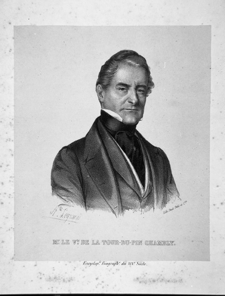 Portrait du vicomte de la Tour du Pin Chambly, Auguste Legrand, 19e siècle