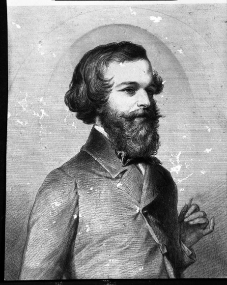 Portrait d’Arsène Houssaye, Adolphe Pierre Riffaut, 19e siècle