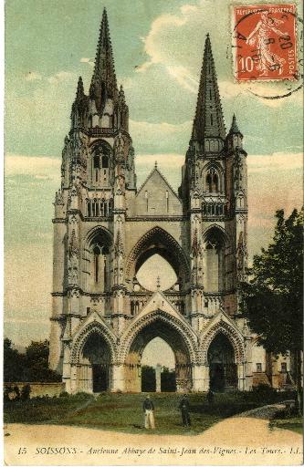 Soissons - Ancienne Abbaye de Saint-Jean-des-Vignes -  Les Tours_0
