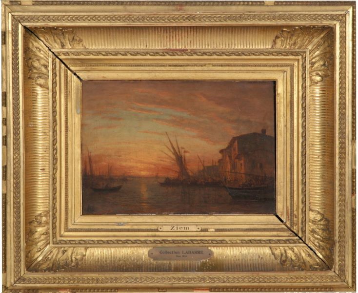 Port au coucher du soleil_0