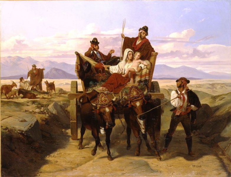 Paysans dans la campagne (titre récent) ; Bergers dans un paysage (titre ancien), Jules Jollivet, 1830 après