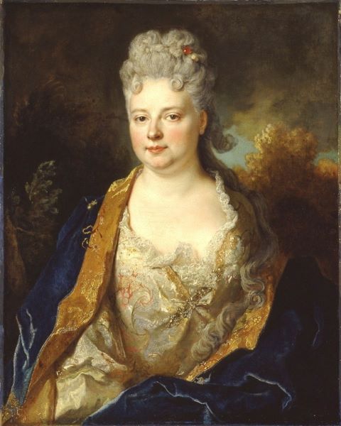 Portrait de Charlotte Louise Provost, dame de Moustiers, de Mancy (titre ancien) — Nicolas de Largillierre