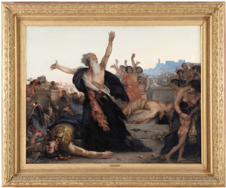 Mattathias refusant d’obéir aux ordres du tyran Antiochus Fanus_0