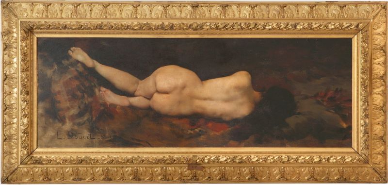 Le Repos (titre ancien) ; Nu couché (autre titre), Henri-Lucien Doucet, 2e moitié 19e siècle