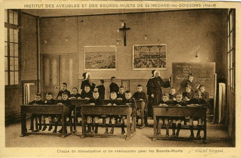 Soissons - Institut des Aveugles et des Sourds-Muets de Saint-Médard - Classe de démutisation et de rééducation pour les sourds-muets_0