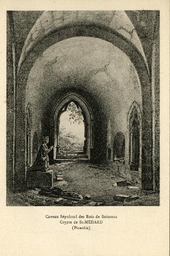 Caveau Sépulcral des Rois de Soissons ; Crypte de Saint-Médard (Picardie)_0