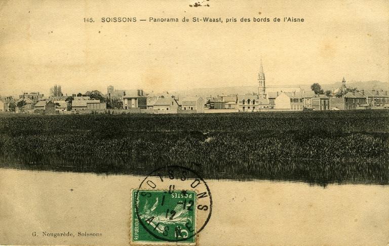 Soissons - Panorama de Saint-Waast pris des bords de l'Aisne_0