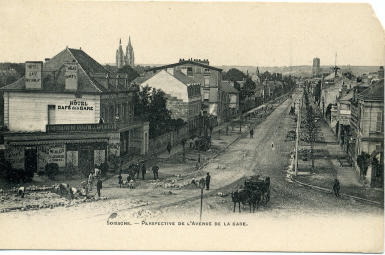 Soissons - Perspective de l'Avenue de la Gare_0
