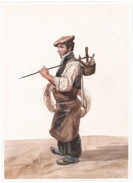 Homme en pied (Tonnelier), Léopold Baraquin, 19e siècle