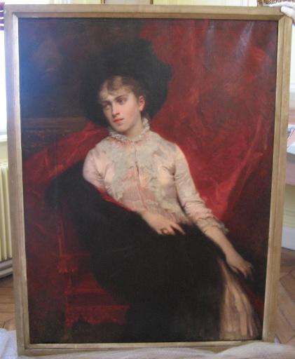 Portrait de Colette Lippmann, née Dumas, Jules Louis Machard, 1883 vers