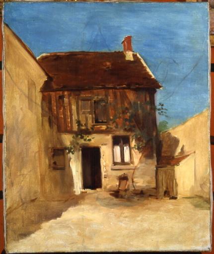 Maison dans une cour, Marie Nicolas, 4e quart 19e siècle