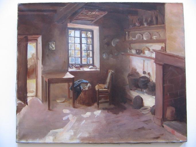 Intérieur - cuisine de campagne, Marie Nicolas, 4e quart 19e siècle